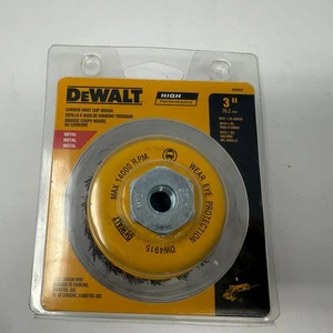 DeWalt DW4915 3 in. Carbon Knot Cup Brush High Performance - Picture 1 of 3