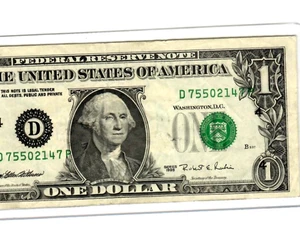 $1 SIDESHIFT ERROR" $1 (1995) $1 "SIDESHIFT ERROR"!!! NICE NOTE!! "CLEVELAND"!!! - Picture 1 of 3