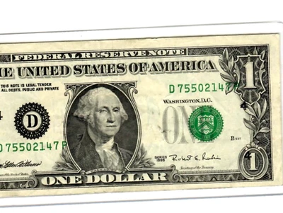 $1 SIDESHIFT ERROR" $1 (1995) $1 "SIDESHIFT ERROR"!!! NICE NOTE!! "CLEVELAND"!!! - Image 1 of 3