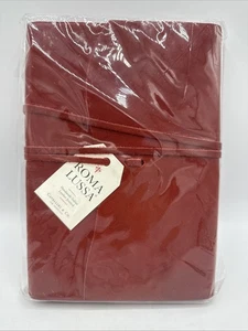 Giornale Cavallini & Co. Roma Lussa fatto a mano in pelle rossa italiana 6" x 8,5" - NUOVO - Foto 1 di 3