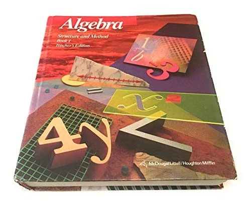 Algebra: Structure and Method Book 1 Teacher's Edition by Richard G Brown - Image 1 of 1