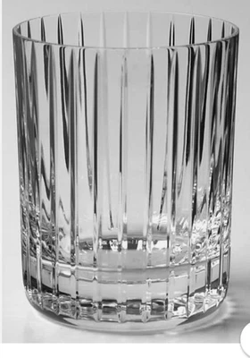 One Baccarat Harmonie LARGE 4 5/8” tumbler bright cut crystal 16.9 oz triple - Image 1 of 4