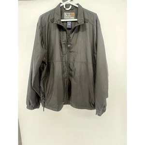 5.11 Tactical Series Mens Black Lightweight Full Zip Jacket Windbreaker - Picture 1 of 4