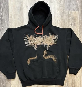 Kings Island DIAMONDBACK Hoodie Size Medium Pullover Snake Roller Coaster - Picture 1 of 5