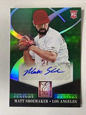 Matt Shoemaker 2014 Panini Elite Turn Of The Century Rookie Autograph Card #95 - Image 1 of 2