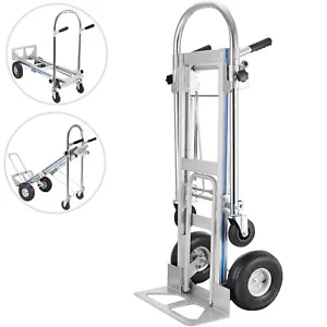 VEVOR 3 In 1 Aluminum Folding Hand Truck Trolley 350kg Heavy Duty Cart Dolly - Picture 1 of 12