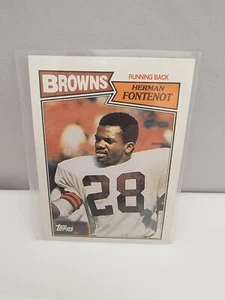 HERMAN FONTENOT 1987 Topps #83 Cleveland Browns NFL Football Sports Trading Card - Picture 1 of 2