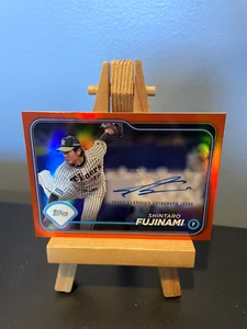 Shintaro Fujinami 2024 Topps NPB Orange Foil Auto AC-SF 09/25 - Picture 1 of 7