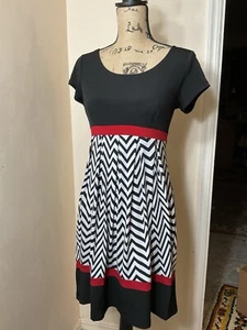 Y2K Babydoll Empire Waste Enfocus Studio Kleid Größe 6 - Bild 1 von 6