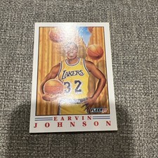 Magic Johnson LA LAKERS 1991 Fleer Pro Visions ERROR BACK RARE DAVID R. 🔥0804