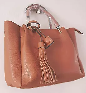 Borsa a mano media 2 in 1 donna donna marrone/marrone ecopelle - Foto 1 di 2
