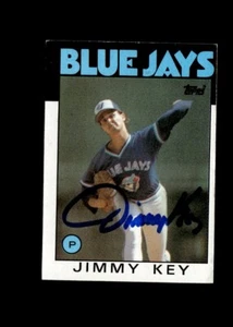 Jimmy Key 1986 Topps Blue Jays authentic autographed card - Picture 1 of 2
