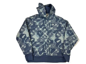 Adidas Youth Kids Boys Girls L 14/16 Pullover Hoodie Blue Camo Logo - Picture 1 of 11