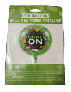 Gaming Party Foil Balloon 18" Kids Party Decorations Supplies Gamer Party - Picture 1 of 2
