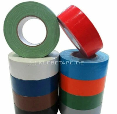 KLEBETAPE.DE Hochwertiges Gewebe Klebeband Stage-Tape 50m x 50mm Gaffa