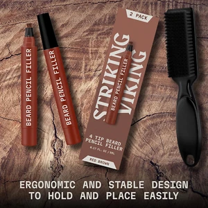 2 Pack Beard Pencil Filler for Men with 4 Tips - Updated Filling Pen Kit with... - Picture 1 of 1