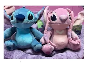 BRAND NEW W/ TAGS!~DISNEY LILO & STITCH PLUSH DOLLS~LILO AND ANGEL~9" TALL - Picture 1 of 2