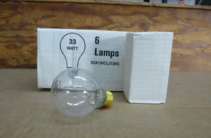 6er-PACK 33 WATT A19 KLARES SCHILD SERVICE GLÜHBIRNEN 130 V PHILIPS - Bild 1 von 3
