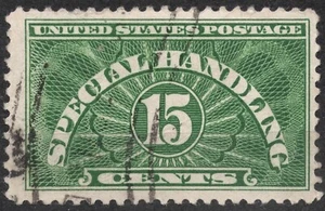 Sn:US #QE2 Mi:US #PK14 1928 15c US STAMP Special Handling Stamps , used - Picture 1 of 2
