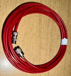 Radio Scanner Antenna Coaxial RG58 15 Meter PL259 and BNC Plug RED - Zdjęcie 1 z 1