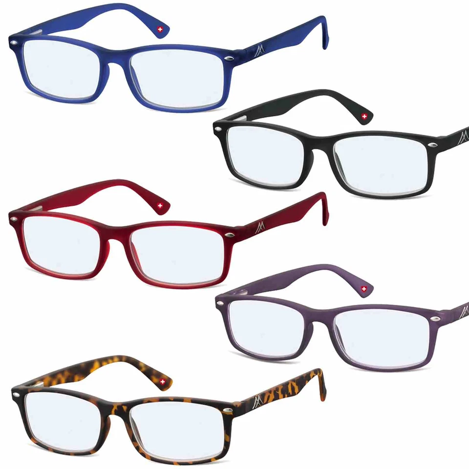 Lesebrille mit Blue Light Filter Montana Eyewear BLF83 & Etui by EYE-NET