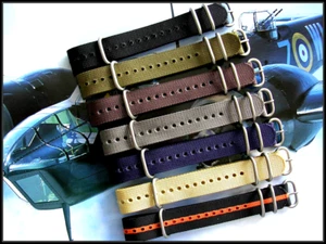 18mm Tan NATO G10 UTC Military Diver HD nylon watchband strap IW SUISSE 20 22 24 - Picture 1 of 9