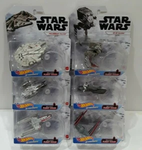 STAR WARS Hot Wheels Starships Millennium Falcon AT-ST Raider Tie Dagger Y-Wing  - Picture 1 of 12