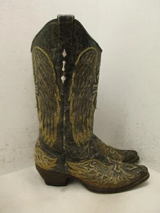 Corral Vintage Gold Wing Black Cross Westernstiefel A1967 Damengröße 5,5 M - Bild 1 von 16