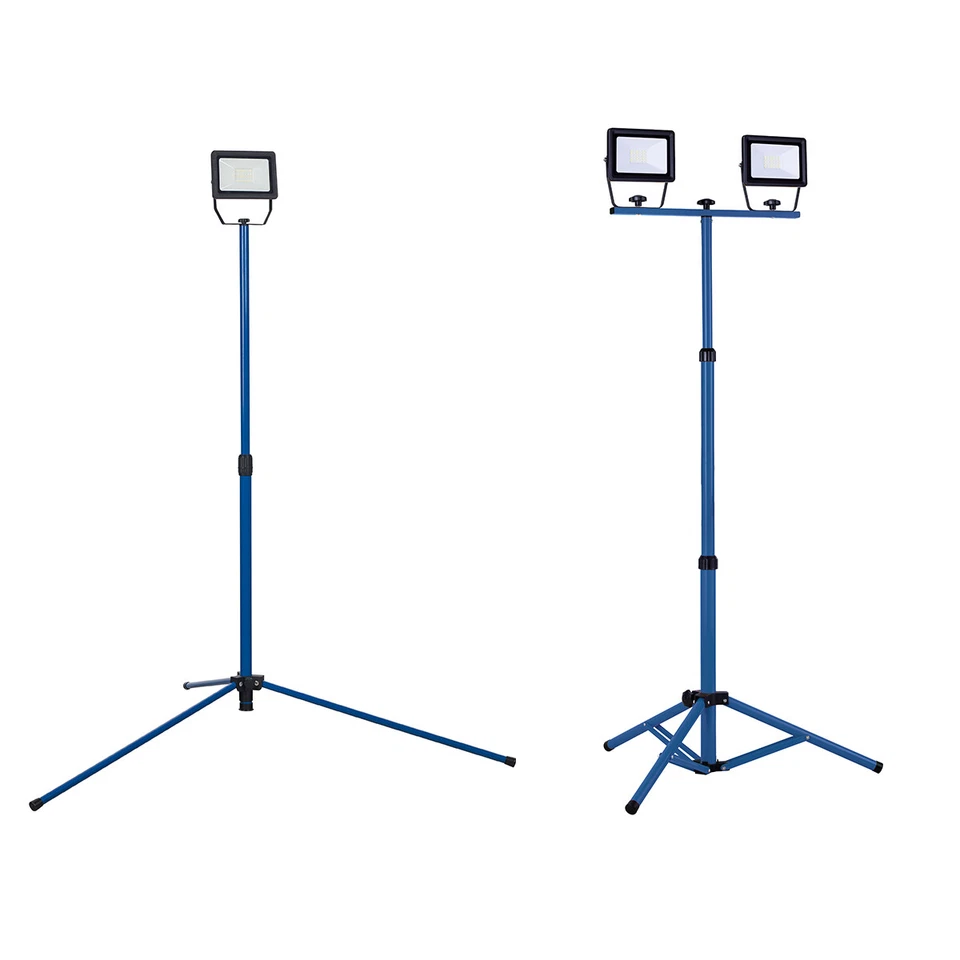 Strahler LED Chip LED auf Stativ 30W/2x30W LED Leuchte 2700 oder 2x2700lm IP65 - Bild 1 von 1