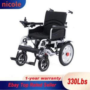 500W Dual Motor Electric Wheelchair Folding Mobility Aid Motorized Wheelchair - Picture 1 of 8