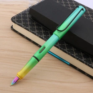 green yellow colour Gradient shell luxurious schoolhouse Writing EF Fountain Pen - Picture 1 of 8
