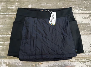 Neu mit Etikett Smartwool schwarz Smartloft Rock Seitentaschen gesteppt Pull-on Run Ski Größe XL - Bild 1 von 7