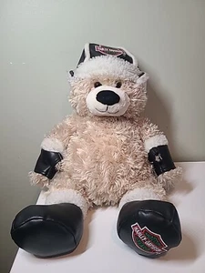 2007 Harley Davidson Teddy Bear 17" Plush Toy Hat Boots Biker - Picture 1 of 10