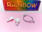 RAINBOW HIGH Doll Earrings Necklace ROBIN STERLING Slumber Party Special Edition