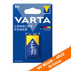 50 x Varta 9V-Block 4922 Longlife Power ex.High Energy E-Block 6LR61 Batterie