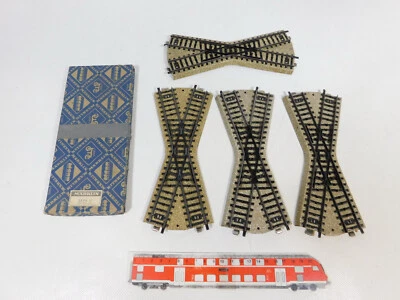 4x Märklin H0 AC Crossing/Track 5114/3601 K M Track; 1x Box #BZ873-0, 5 - Image 1 of 3