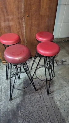 Barhocker, Metall, Leder, Tresen - Bild 1 von 4