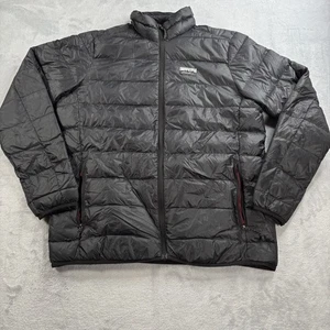 Eddie Bauer Puffer Jacket Mens M Medium Goose Down Coat Black Full Zip EB650 - Picture 1 of 10