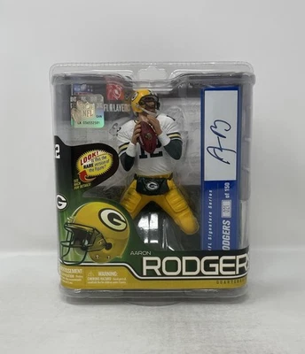 Aaron Rodgers Serie 30 NFL Signature Series Premier Level McFarlane #021/150 Foto 1 de 4