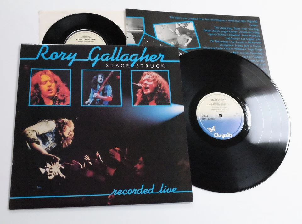 RORY GALLAGHER - STAGE STRUCK LIVE LP N MINT Original UK 1st Press + 7" Single - Image 1 of 4