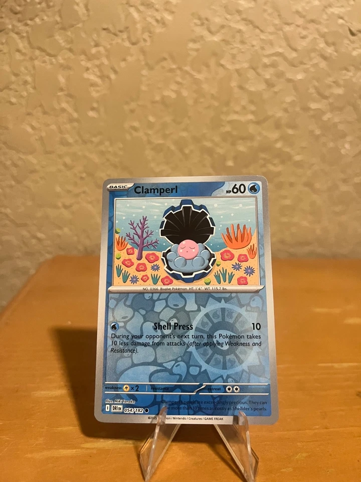 Clamperl 054/182 Sv10: Destined Rivals Reverse Holo - Image 1 of 1