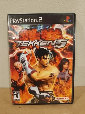 Tekken 5 PS2 PlayStation 2 Juego Etiqueta Negra Completo Con Manual NAMCO Foto 1 de 4
