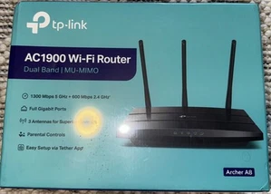 TP-Link Archer AC1900 Dual Band Wi-Fi Router MU-MIMO Archer A8 One Mesh - Picture 1 of 3