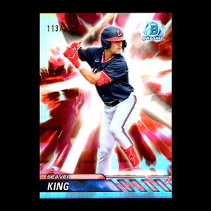 2024 Bowman Chrome Draft Seaver King Plasma Power Refractor Nationals RC/250 - Imagen 1 de 1