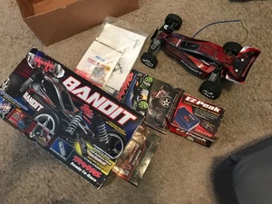Traxxas Bandit 1/10 Scale 2WD RTR RC Buggy Brushed XL-5. Original box charger. - Picture 1 of 15