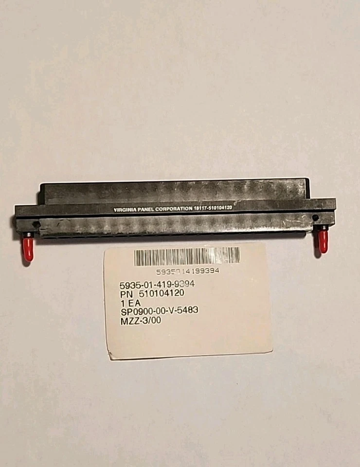 Virginia Panel Corp CONNECTOR PN 510104120 (LC),  NSN: 5935-01-, NOS. - Image 1 of 1