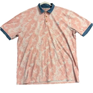 Smith & Quinn Golf Polo Shirt Women’s XL Pink Clouds and Blue Collar - Picture 1 of 8