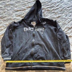 Billabong Hoodie Men’s Medium Full Zip Jacket Navy Long Sleeve Front Logo - Picture 1 of 3