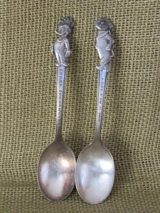 Old Company Plate Woody Woodpecker Kellogg 1965 Tony Tiger Silverplate Spoons - Picture 1 of 12