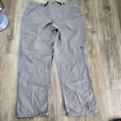 Mountain Hardwear Pants Mens XXL Khaki Hiking Climbing Belted Trail Drawcord  - Image 1 of 4